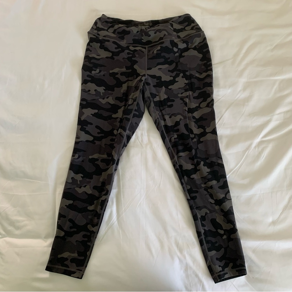 Torrid Black and Gray Camouflage Leggings